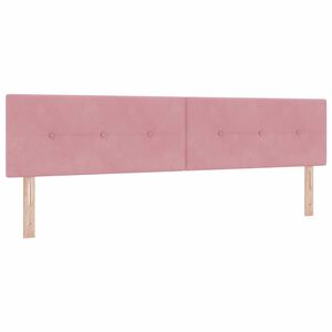 vidaXL T&ecirc;te de lit avec t&ecirc;te de lit Rose 200 cm Cuir synth&eacute;tique