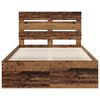 vidaXL Cadre de lit Bois ancien 135 x 190 cm Bois de pin massif