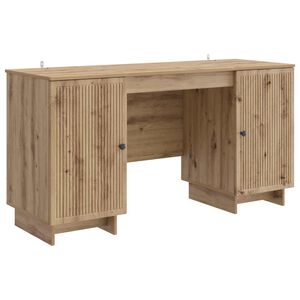 vidaXL Bureau Ch&ecirc;ne artisanal Bois d'ing&eacute;nierie 142,5 x 50 x 75 cm