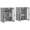 vidaXL Armoires murales 2 pcs gris b&eacute;ton bois d'ing&eacute;nierie