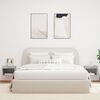 vidaXL Tables de chevet murales avec lumi&egrave;res LED 2 pcs gris b&eacute;ton