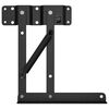 vidaXL M&eacute;canisme de levage de lit 2 pcs Noir 340 x 95 x 40 mm Fer