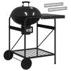 vidaXL Barbecue &agrave; charbon avec tubes &agrave; fumer 91 x 71 x 107 cm Acier