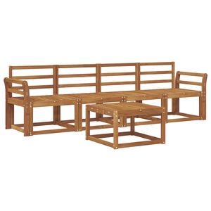 vidaXL Ensemble de canap&eacute;s d'ext&eacute;rieur 5 pcs Naturel