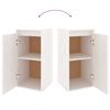 vidaXL Meubles TV 5 pcs Blanc Bois massif de pin