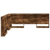 vidaXL Tête de lit de rangement Chêne fumé 180 cm Bois d'ingénierie