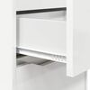 vidaXL Tables de chevet 2 pcs Blanc brillant 40 x 30 x 467 cm