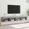 vidaXL Meubles TV avec lumi&egrave;res LED 2 pcs sonoma gris 100x30x30 cm