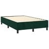 vidaXL Sommier &agrave; lattes de lit et matelas Vert fonc&eacute; 120x200cm Velours
