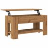 vidaXL Table basse ch&ecirc;ne artisanal 101x49x52 cm bois d'ing&eacute;nierie