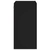 vidaXL Meuble TV mural noir 40,5x30x60 cm bois d'ing&eacute;nierie