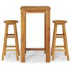 vidaXL Ensemble de bar de jardin 3 pcs bois d'acacia solide