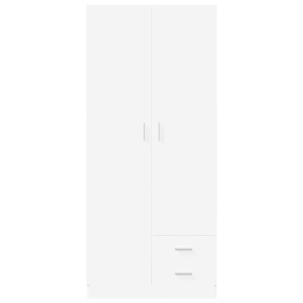 vidaXL Garde-robe Blanc 80x52x180 cm Bois d&rsquo;ing&eacute;nierie