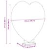 vidaXL Arche de mariage Dor&eacute; 195 x 35 x 211 cm Acier