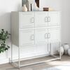 vidaXL Buffet blanc 100,5x39x107 cm acier