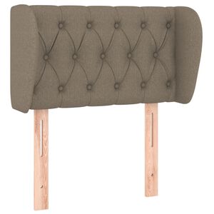 vidaXL T&ecirc;te de lit avec oreilles Taupe 83x23x78/88 cm Tissu
