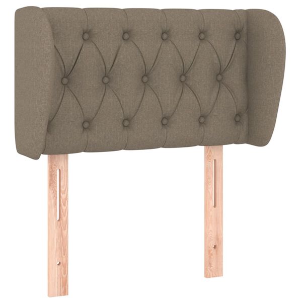 vidaXL T&ecirc;te de lit avec oreilles Taupe 83x23x78/88 cm Tissu