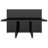 vidaXL Table basse Noir brillant 111,5x50x33 cm Bois d'ing&eacute;nierie