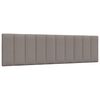 vidaXL Coussin de t&ecirc;te de lit Hanko taupe 180 cm tissu