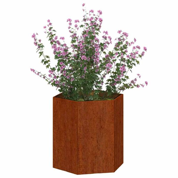 vidaXL Jardini&egrave;re Rouill&eacute; 40x40x45 cm Acier corten