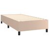 vidaXL Sommier à lattes de lit matelas et LED Cappuccino 90x190cm
