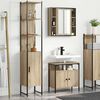 vidaXL Ensemble de mobilier de salle de bain 3 pcs Ch&ecirc;ne Sonoma