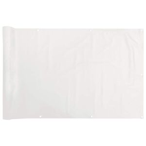 vidaXL &Eacute;cran d'intimit&eacute; de balcon blanc 800x120 cm PVC
