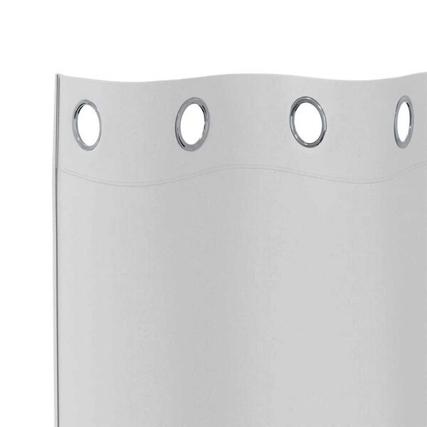 vidaXL Rideaux occultants avec anneaux 2 pcs Gris p&acirc;le 140 x 140 cm