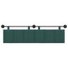 vidaXL T&ecirc;te de lit suspendue Ray&eacute; Vert fonc&eacute; 190 x 55 x 5 cm tissu