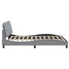 vidaXL Cadre de lit sans matelas gris clair 160x200 cm tissu