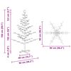 vidaXL Arbre de No&euml;l en bois Marron 150 cm Bois massif en pin