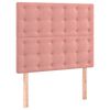 vidaXL Sommier &agrave; lattes de lit et matelas Rose 80x200 cm Velours