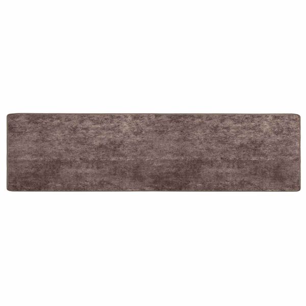 vidaXL Coureur de Tapis MARSA Gris 400 x 80 cm Polyester et PVC