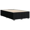 vidaXL Cadre de lit sans matelas noir 120x190 cm tissu