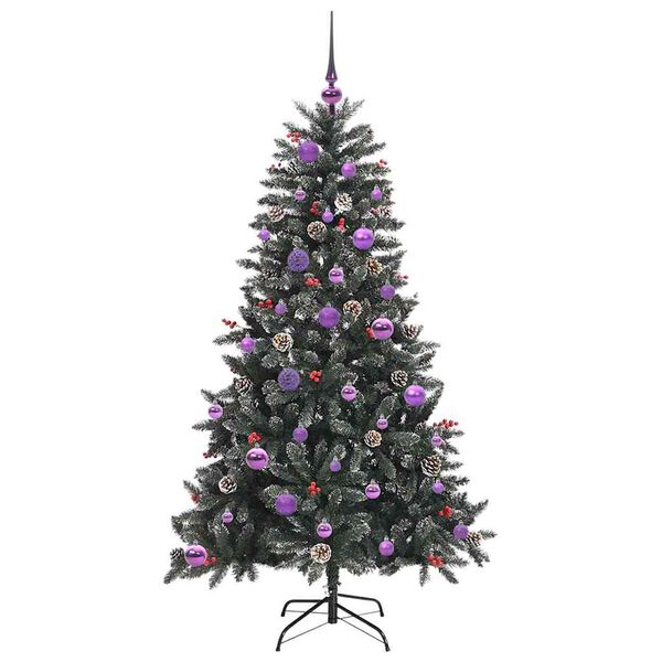 vidaXL Sapin de No&euml;l artificiel Vert 150 cm PVC, plastique et acier