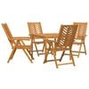 vidaXL Ensemble de salle &agrave; manger pour jardin 5 pc Marron