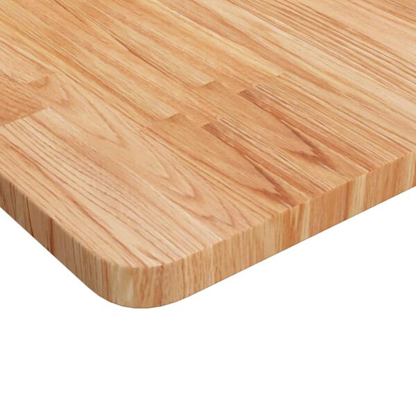 vidaXL Dessus de table carré Marron clair90x90x2,5cm Bois chêne traité