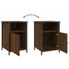 vidaXL Tables de chevet 2pcs Ch&ecirc;ne marron 40x42x60cm Bois d'ing&eacute;nierie
