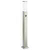vidaXL Borne lumineuse avec d&eacute;tecteur 80 cm en acier inoxydable IP44