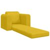 vidaXL Canap&eacute;-Lit Jaune 98 x 71 x 83 cm Velours