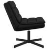 vidaXL Chaise pivotante Noir 63 x 75 x 76 cm PU