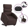 vidaXL Fauteuil inclinable &eacute;lectrique marron fonc&eacute; tissu