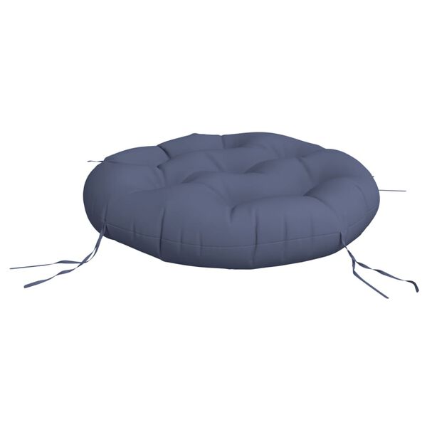 vidaXL Coussin rond bleu marine &Oslash; 60x11 cm tissu oxford