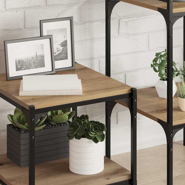 vidaXL &Eacute;tag&egrave;re &agrave; livres 4 pcs Marron 40 x 40 x 1,5 cm