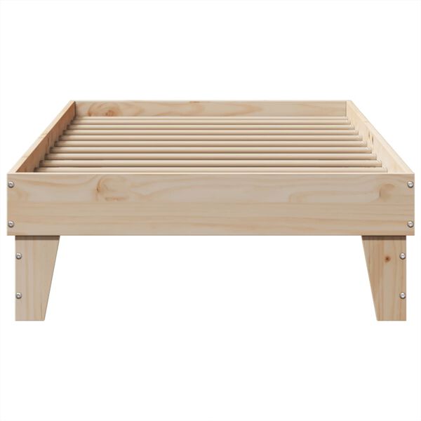 vidaXL Cadre de lit sans matelas 75x190 cm bois de pin massif