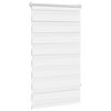 vidaXL Store v&eacute;nitien Zebra 70,9 x 120 cm, largeur du tissu 66,7 cm, blanc