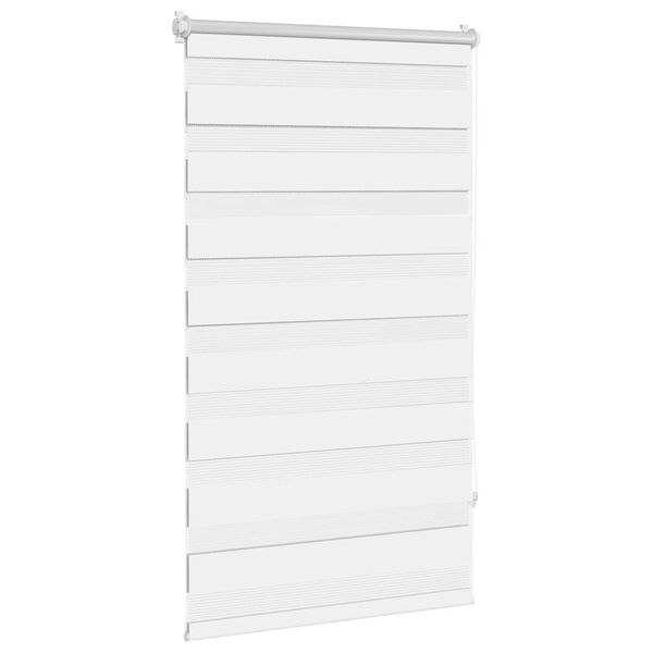 vidaXL Store v&eacute;nitien Zebra 70,9 x 120 cm, largeur du tissu 66,7 cm, blanc