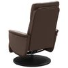 vidaXL Fauteuil inclinable de massage repose-pieds marron similicuir
