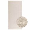 vidaXL Tapis ZIZUR cr&egrave;me 100x200 cm aspect de jute int&eacute;rieur ext&eacute;rieur