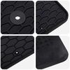 vidaXL Tapis de voiture 4 pcs Noir Caoutchouc